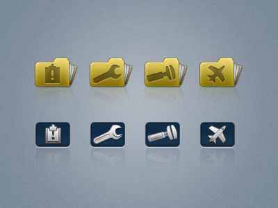 Icons folders icons items