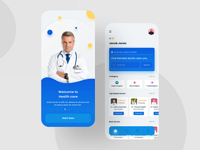 Medical App Design app branding design landing design medical app mobile app ui ux