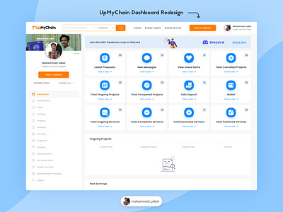 Dashboard Design dashboard dashboard design design landing design redesign ui ui ux upmychain ux