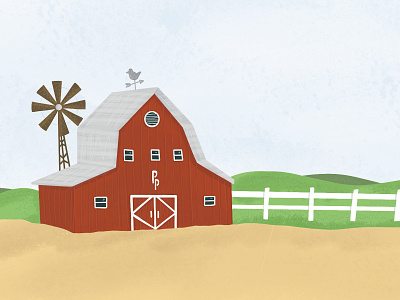 Charming Farm farm illustration pack pals picket fence windmill