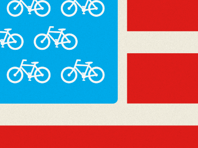 The 4th 4th bikes flag