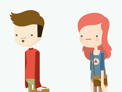 Character design - Promo video character characterdesign digital flat illustration minimal vector