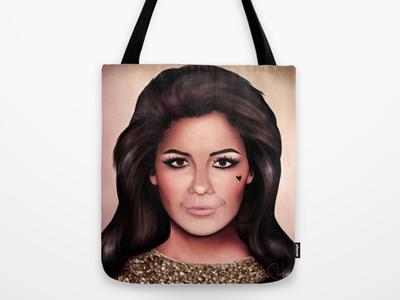 Marina Tote Bag digital girl illustration marina mtd music portrait