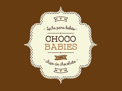 First label design for chocolate milk for babies baby chocolate cute label milk