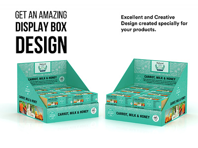 Cardboard Display Box - Counter Display Box box packaging custom packaging design die line label packaging mockup design packaging packaging design product design product display box retail box retail display box