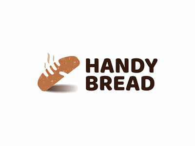 Handy Bread logo design bakery bakery logo bread bread logo cafe cafe logo icon logo symbol