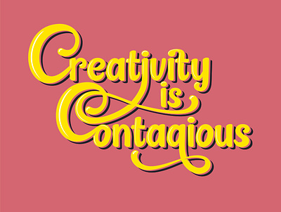 Typography creativity contagious creative creative design creativity logo logodesign logos type type design typedesign typogaphy typographic