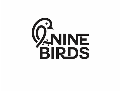 Nine Birds logo design art artist branding creative creative logo logo logo design logoartist logodesigner logodesigners logos logosai logosketch logotype negetivespacelogo