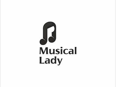 Musical lady logo art branding design graphic graphicdesigner logo logoai logoart logodesigner