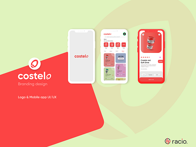 Costelo Brand identify and Mobile UI/UX design app app design branding costelo icon logodesign minimal ui ux uxdesign uxui webdesign