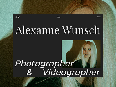 Photography Website | AW photography portfolio photography website photography website design ui ux uxdesign uxui webdesign website