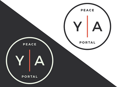 Peace Portal Young Adults Logo church clean illustrator logo minimalist young adults