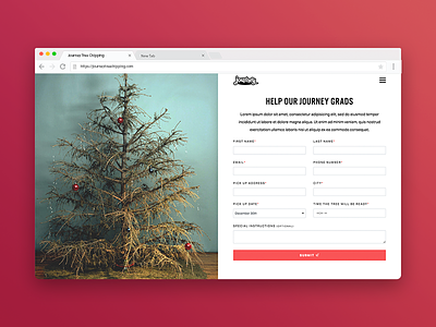 Journey Tree Chipping christmas christmas tree church css html journey rails ruby on rails sass scss youth