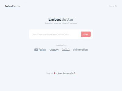 EmbedBetter dailymotion embed twitch.tv video vimeo web design web design and development web development wordpress youtube