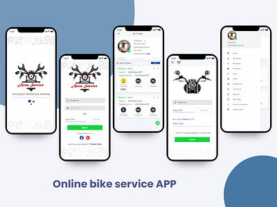 Online bike service booking app