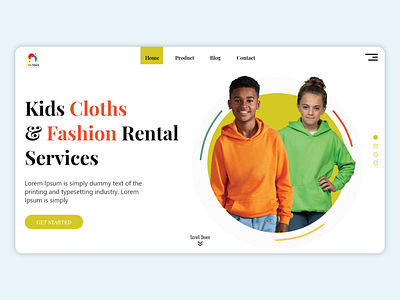 Kids clothing store ui