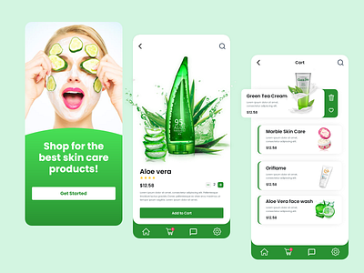Beauty E-commerce app ui