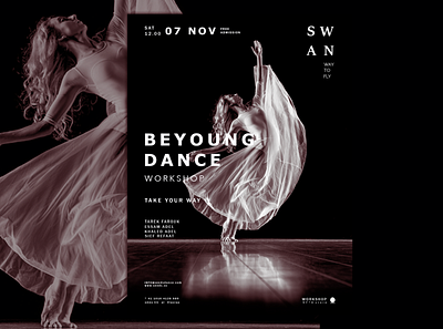 SWAN A WAY TO FLY art art direction artwork branding creative design dancers design layoutdesign poster print