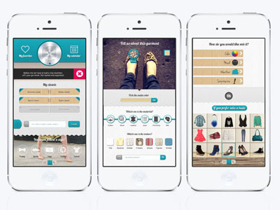 Fashionable App Design app clean color sheme fashion flat interface ios iphone layout ui ux