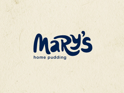 Mary's bakery cooking dessert feminine font logotype pudding sweet type typography