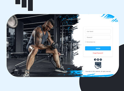 LOG IN GYM uiux design