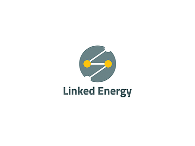 Linked Energy - Logo Design app application branding energy gray illustrator linked logo vector