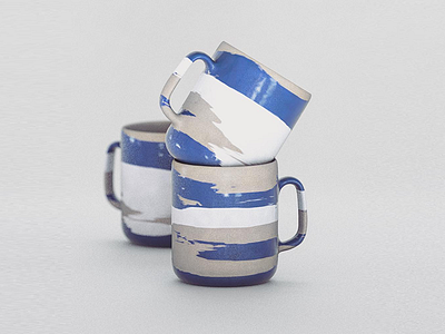 3D Ceramic Mugs 3d c4d ceramics cgi cinema4d mugs pottery