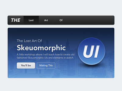 The Lost Art of Sleumorphic UI Workshop 2012 depth ios6 old skeumorphic throwback website