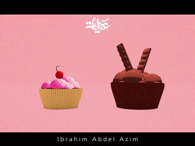 Cupcakes love 2d 3d adore aftereffects animation arts cake cinema4d cook cooking cupcakes illustration