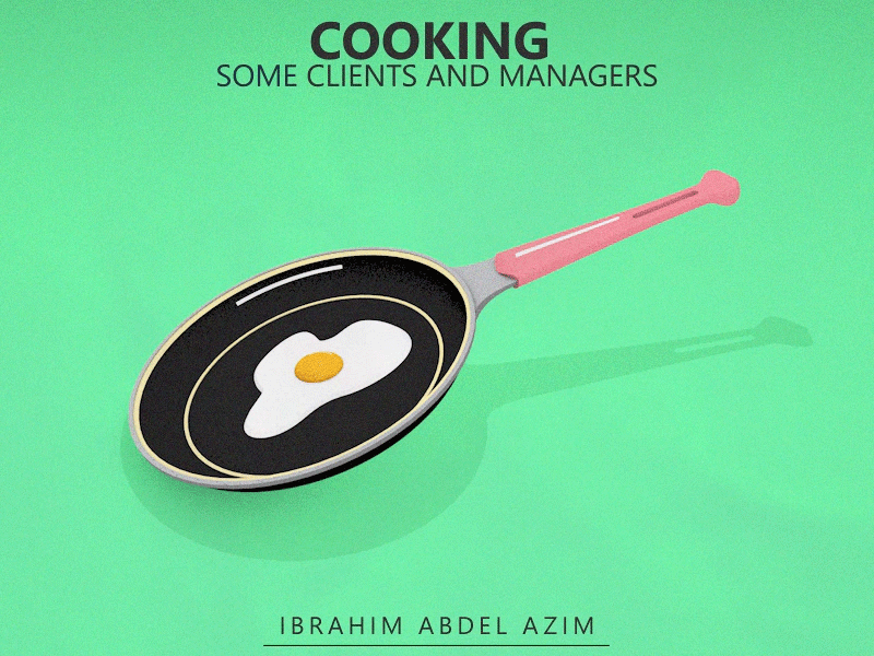 Cooking some clients and managers 2d 3d aftereffects animation arts cinema4d cook cooking design drawing eggs illustration illustrator kitchen motion graphic photoshop