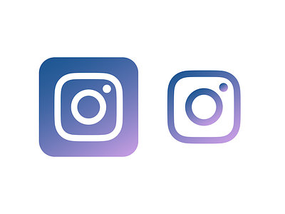 My version of Instagram's new logo app glyph gradient icon instagram logo