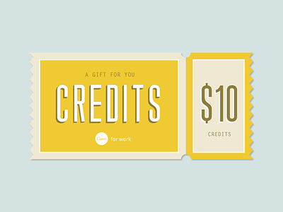 Canva Credits canva coupon credits lettering ticket type type design voucher