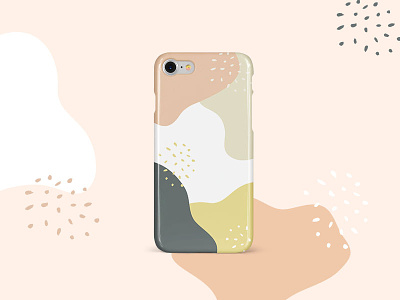 Modern Camouflage iPhone case abstract camouflage case feminine handmade iphone organic pastel pattern