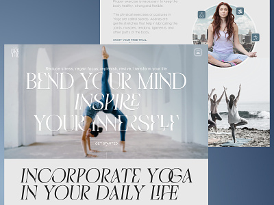 Just Brethe - Yoga Concept branding design typography ux webdesign website