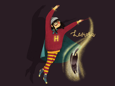 Magic Hogwarts girl