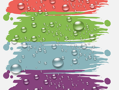 Grunge banners with drops background banner design drops illustration water