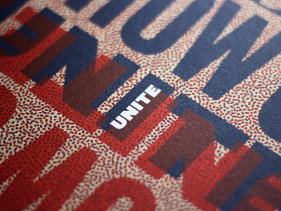 Rise Up. Show Up. Unite! america biden politics poster screenprint typography unite usa