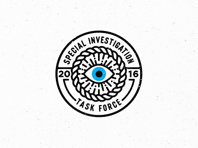 Logo Badge badge eye illustrator investigation logo special texture vector