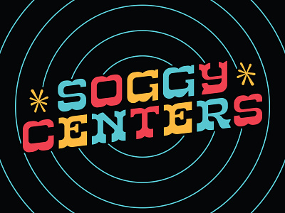 Soggy Centers design font kern slab serif type typography western