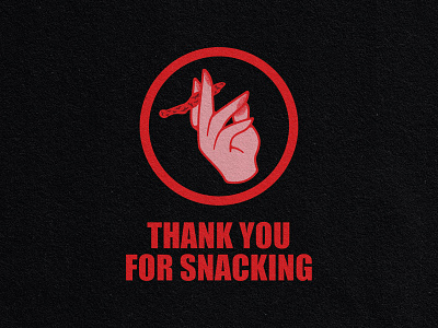 Thank You for Snacking branding design food merch snack texture