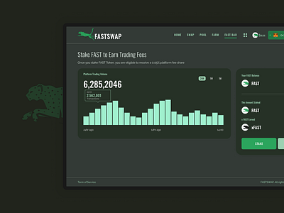 FastSwap Dex / Etherum blockchain defi dex ux webapp