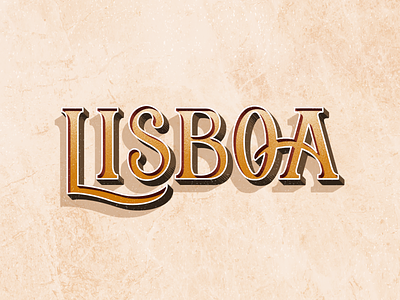Lisboa Lettering handtype illustration lettering letters ligature lisboa marble texture type typography