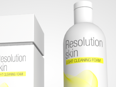 Skin care 3d packaging