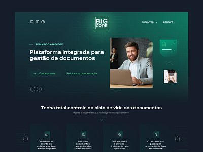 Big Core - Website branding design graphic design typography ui ux webdesign