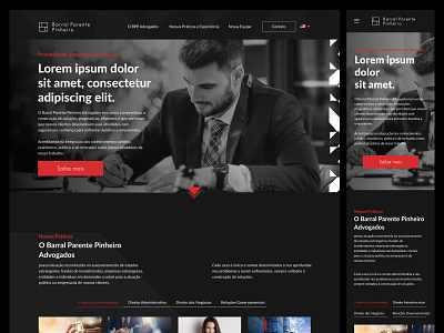 Barral Parente Pinheiro - Website adv advogados branding design graphic design lawyer typography ui ux webdesign