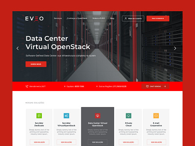 Eveo - Website branding database datacenter design graphic design hosting ui ux webdesign