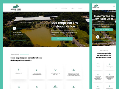 Parque Verde Empresarial - Website branding design graphic design typography ui ux webdesign