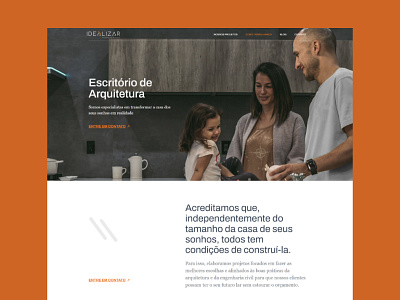 Idealizar Projetos - Website branding design graphic design typography ui ux webdesign