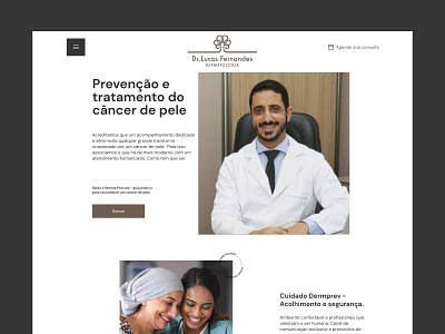 Dr Lucas Fernandes - Website branding design graphic design typography ui ux webdesign