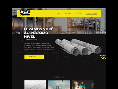AGF Engenharia - Website branding design graphic design ui ux webdesign